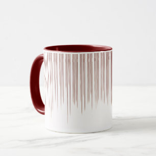 Caneca Padrão de distribuição de Na moda de café maroon