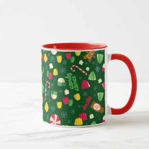 Caneca Padrão de Doces do Filme O Elfo