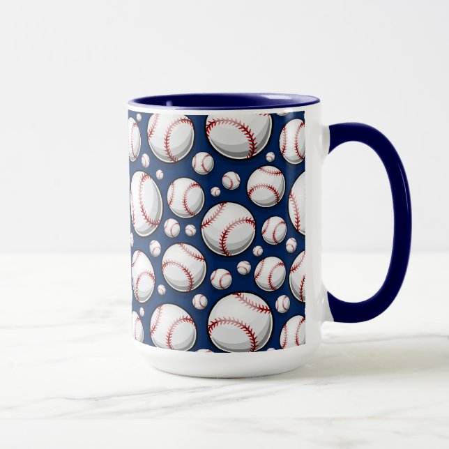 Caneca Padrão de Esporte de Baseball (Direita)