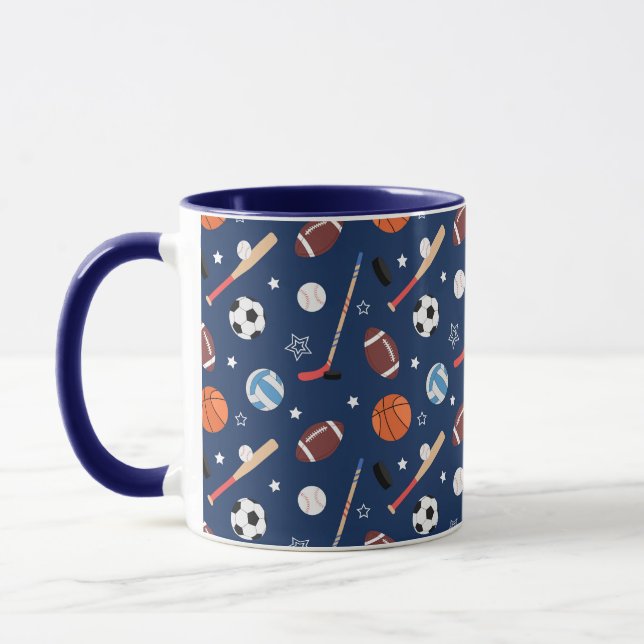 Caneca Padrão de esportes de beisebol  (Esquerda)