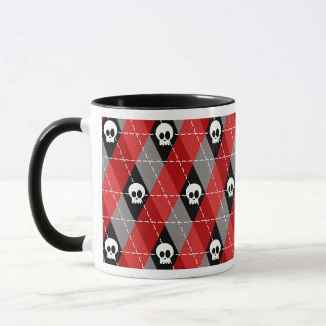 Caneca Padrão de Estilo do Crânio Cónico (Esquerda)
