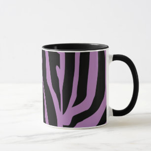 Caneca Padrão de faixas de impressão de zebra personaliza
