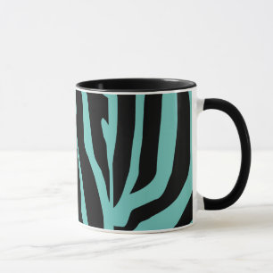 Caneca Padrão de faixas de impressão de zebra personaliza