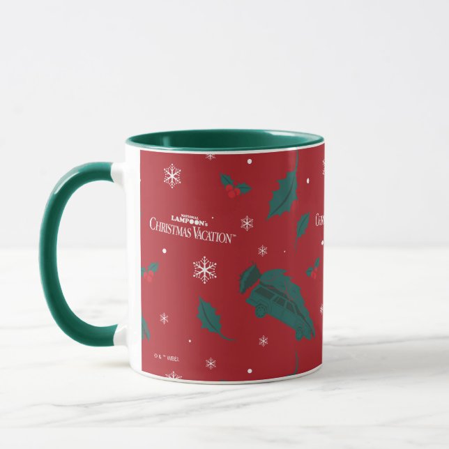 Caneca Padrão de Férias de Natal (Esquerda)