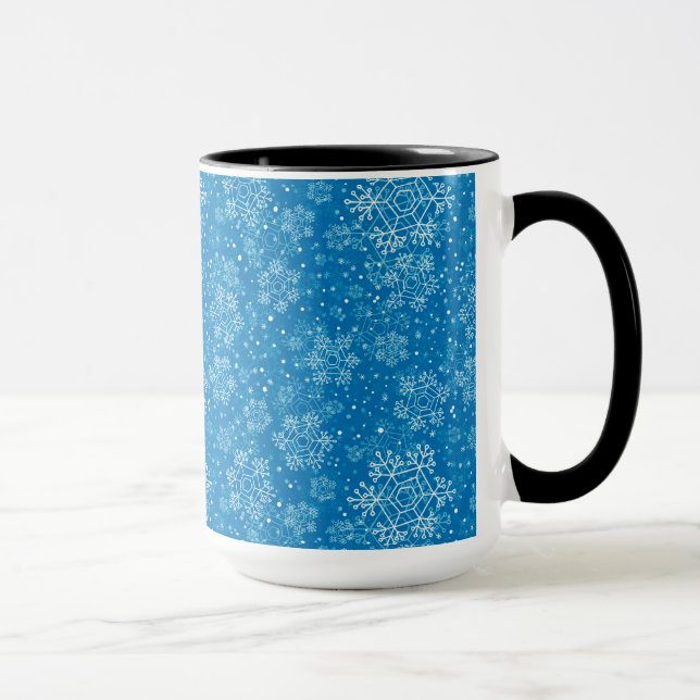 Caneca Padrão de flocos de neve (Direita)