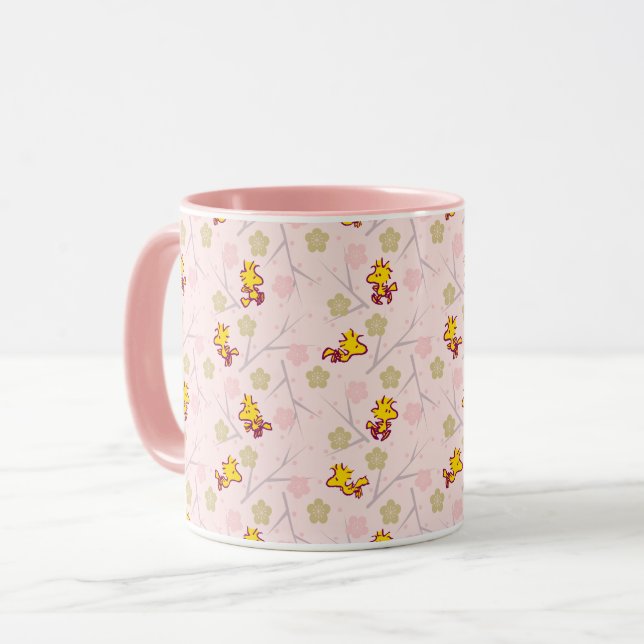 Caneca Padrão de Florestal Rosa de Cereja (Frente Esquerda)