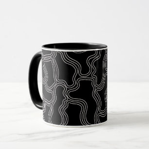 CANECA PADRÃO DE FORMAS DE LINHA BRANCA