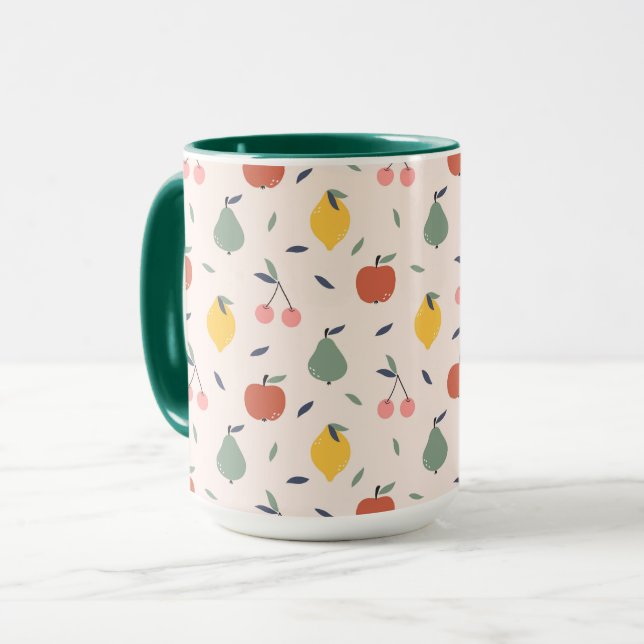 Caneca Padrão de Fruta cômoda (Frente Esquerda)