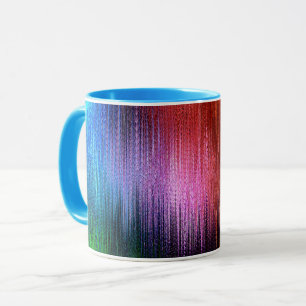 Caneca Padrão de Fundo Colorido