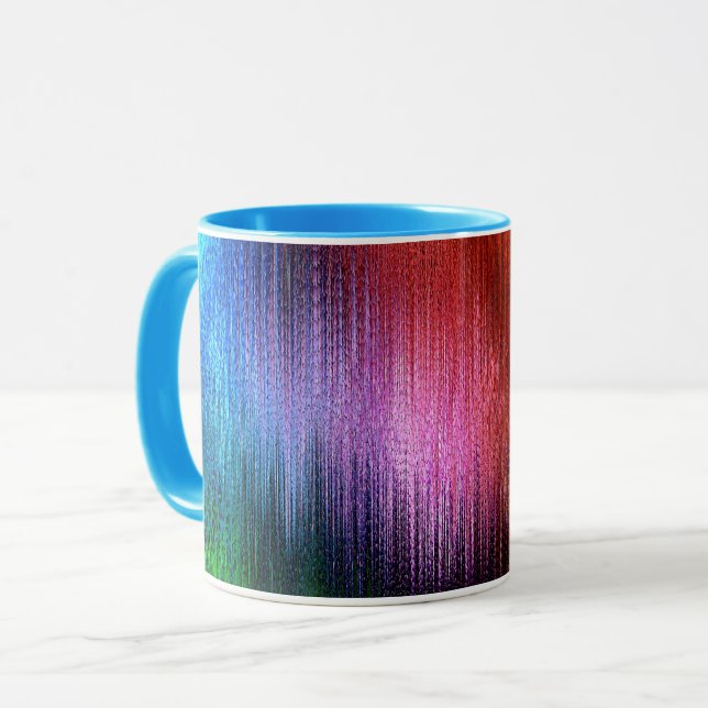 Caneca Padrão de Fundo Colorido (Frente Esquerda)