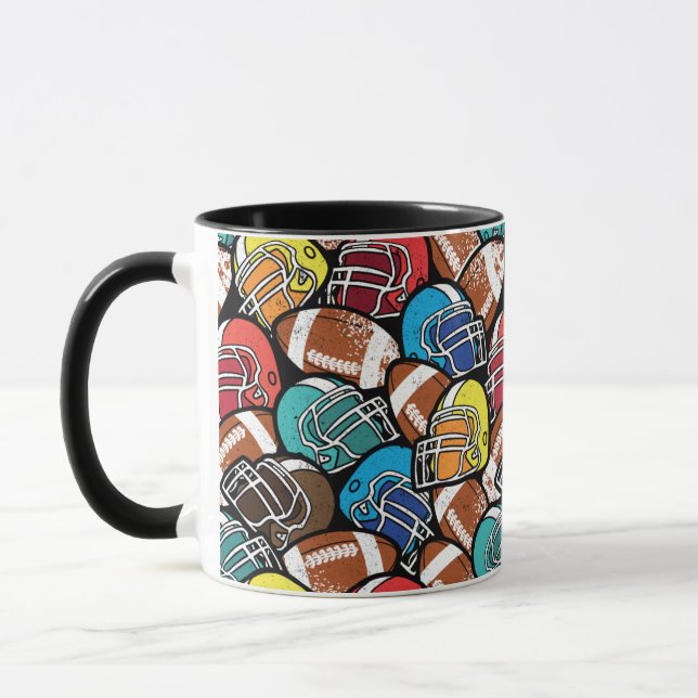 Caneca Padrão de futebol americano (Esquerda)