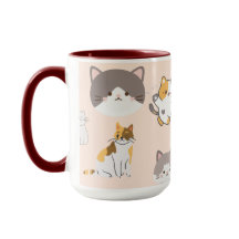 Padrão de Gato Kawaii Fofo