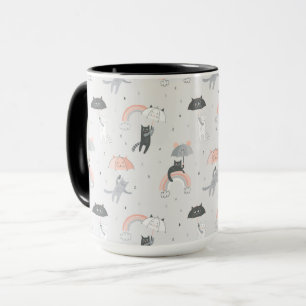 Caneca Padrão de Gatos de Choque em Cuta