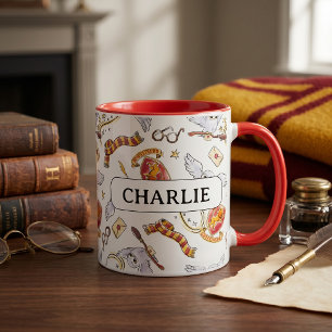 Caneca Padrão de Hedwig em Aquarela GRYFFINDOR™