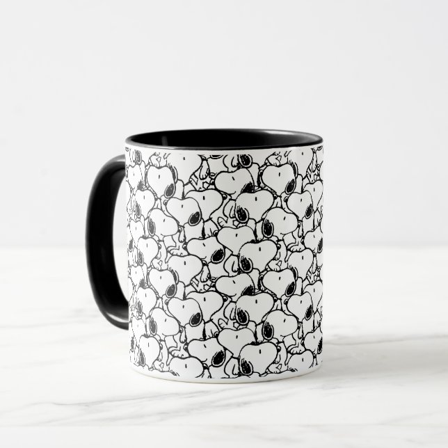 Caneca Padrão de História em quadrinhos Clássico do Snoop (Frente Esquerda)