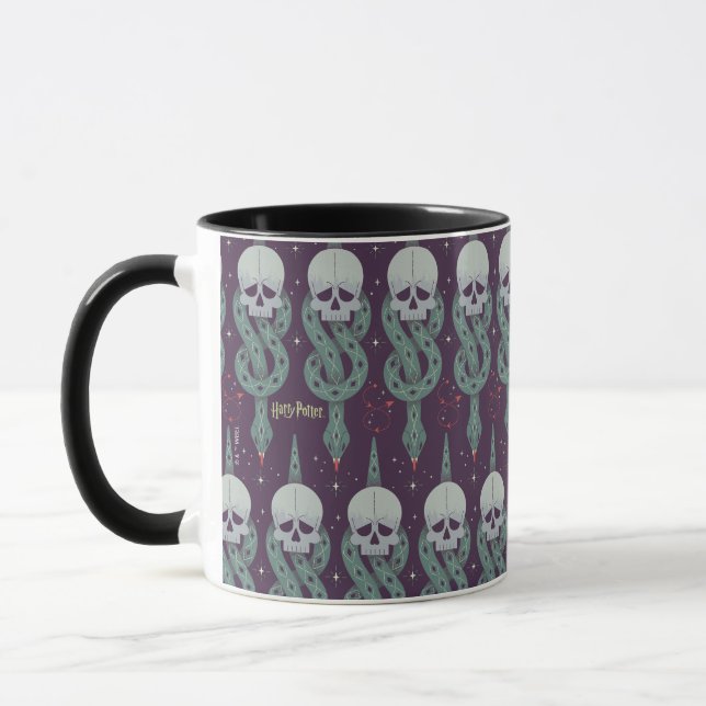 Caneca Padrão de Ícone Geométrico da Marca Negra (Esquerda)