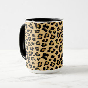 Caneca Padrão de Impressão do Leopardo Cute