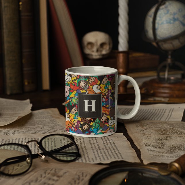 Caneca Padrão de lançamento de personagem personalizado d (Criador carregado)