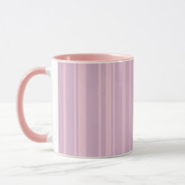 Caneca Padrão de Linha Roxa e Rosa