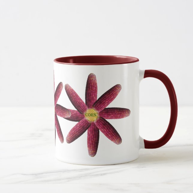 Caneca Padrão de milho vermelho (Direita)