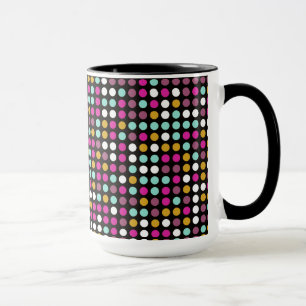 Caneca Padrão de Mosaico da Bolinhas Retroativa nº 9