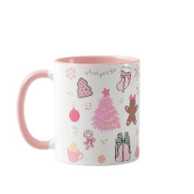 Padrão de Natal Rosa