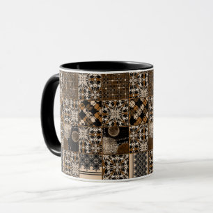 Caneca Padrão de patchwork russo