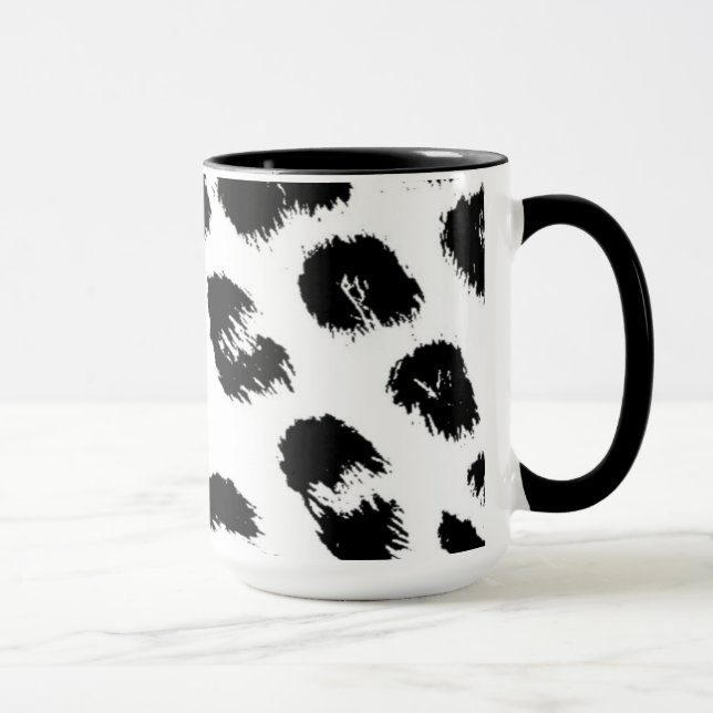 Caneca Padrão de Pelo de Leopardo (Direita)