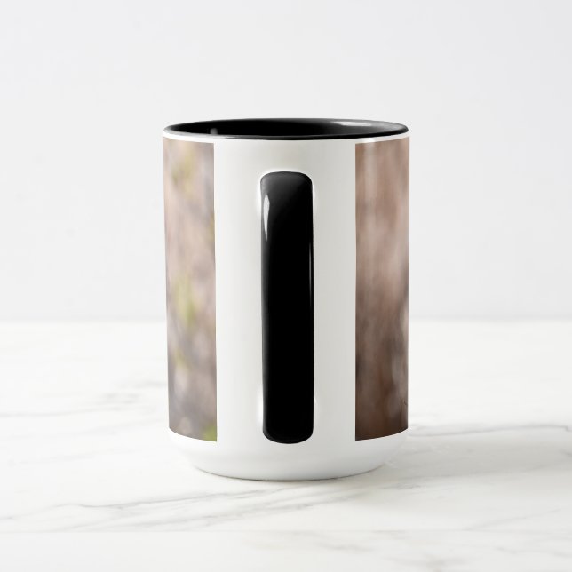 Caneca Padrão de Planta Seca de Teasel Tistle Rústico (Alça)