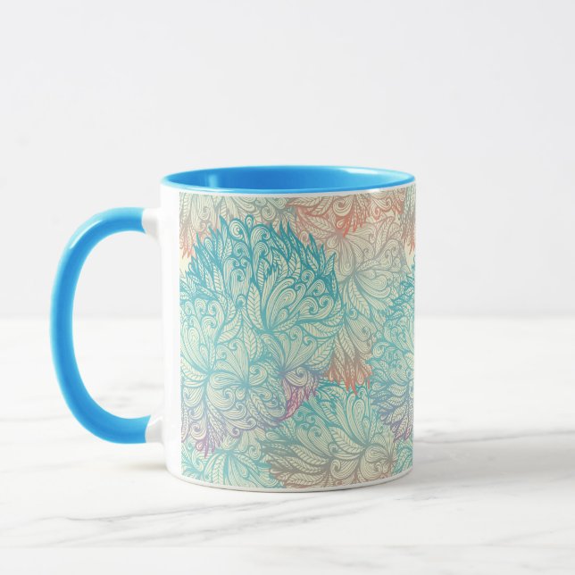 Caneca Padrão de porta plana multicor (Esquerda)