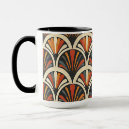 Caneca Padrão de Repetição Glam da Era do Jazz