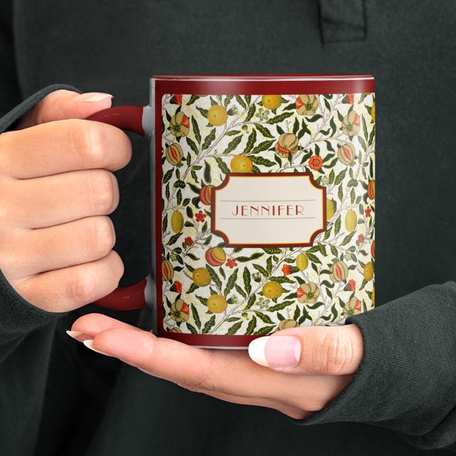 Caneca Padrão de Romã William Morris Lemons (Criador carregado)