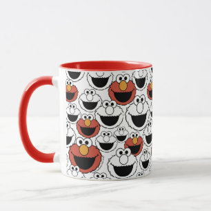 Caneca Padrão de Rosto Colorido do Elmo