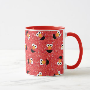 Caneca Padrão de Rosto de Elmo com Pelo