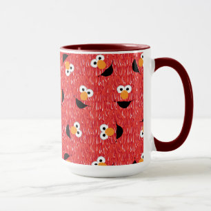 Caneca Padrão de rosto de pelo do Elmo