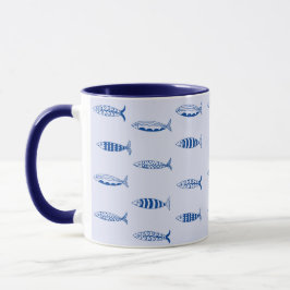 Caneca Padrão de Sardinhas