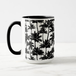 Caneca Padrão de Sombra da Árvore Palm