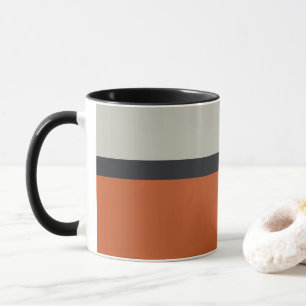 Caneca Padrão de Strike de Cinzas Vermelhas Laranja Mode