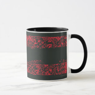 Caneca Padrão de Supergirl Black and Red Line