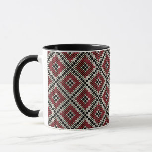 Caneca Padrão de Tatreez do bordado palestino jordano