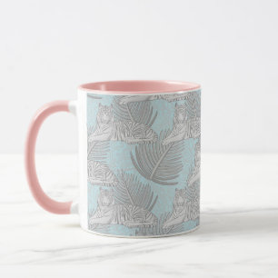 Caneca Padrão de Tigre da Selva Azul