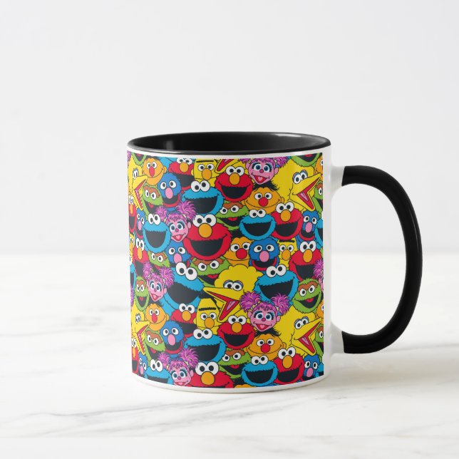 Caneca Padrão de Tripulação de Rua Sésame (Direita)