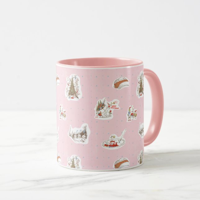 Caneca Padrão de Vigneta de Natal de Whoville (Frente Esquerda)