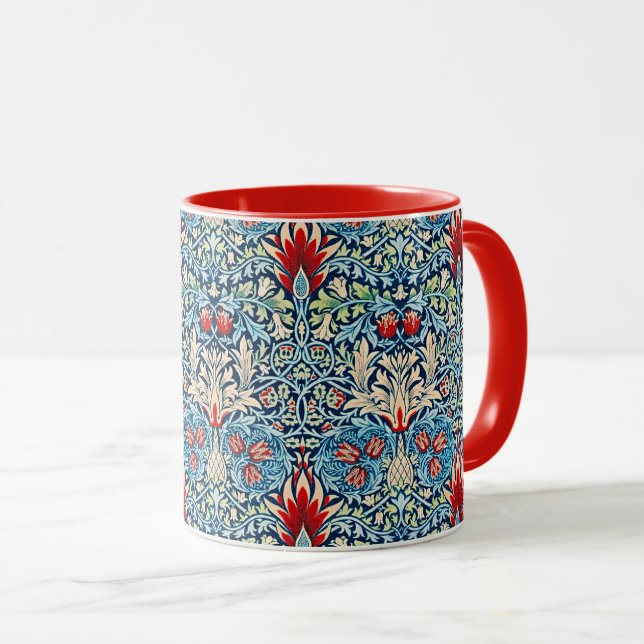 Caneca padrão de William Morris, Cabeça de Cobra, (Frente Esquerda)
