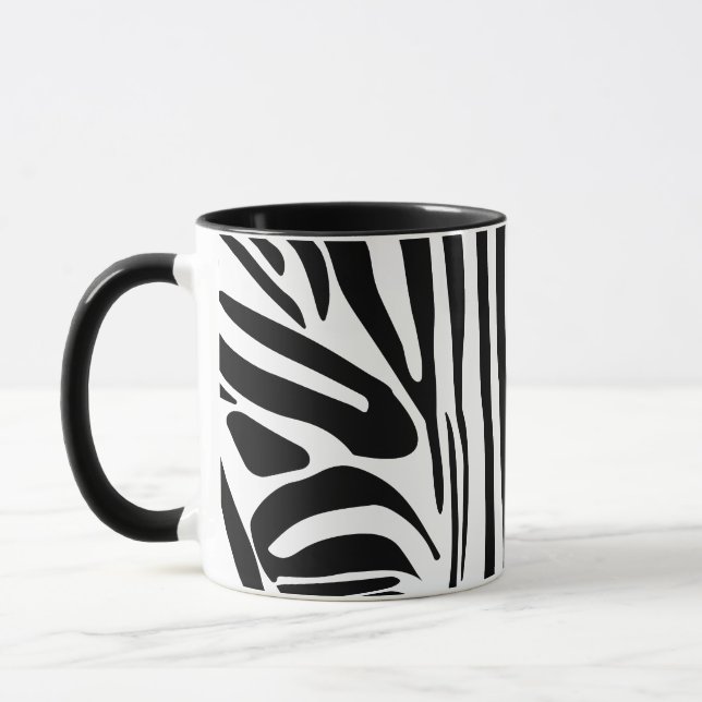 Caneca Padrão de zebra (Esquerda)