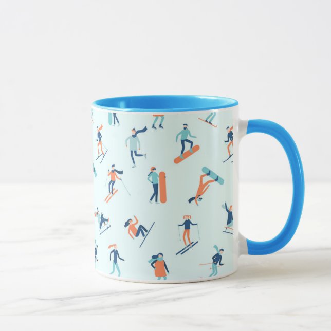 Caneca Padrão Desportivo do inverno (Direita)