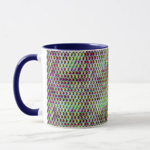 Caneca Padrão digital abstrato moderno design 1233