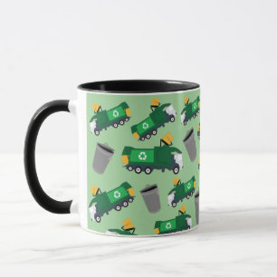 Caneca Padrão do Caminhão de Lixo do reciclagem