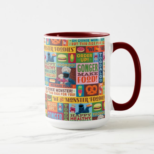 Caneca Padrão do Caminhão do Monstro Come-Biscoitos (Direita)
