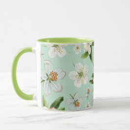 Caneca Padrão do Flor de Primavera de Vintage